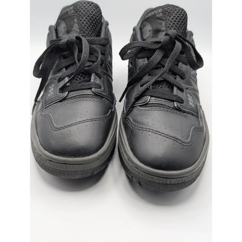 New Balance 550 Triple Black Lifestyle Shoes Youth 7 / Men 7 / Women 8.5